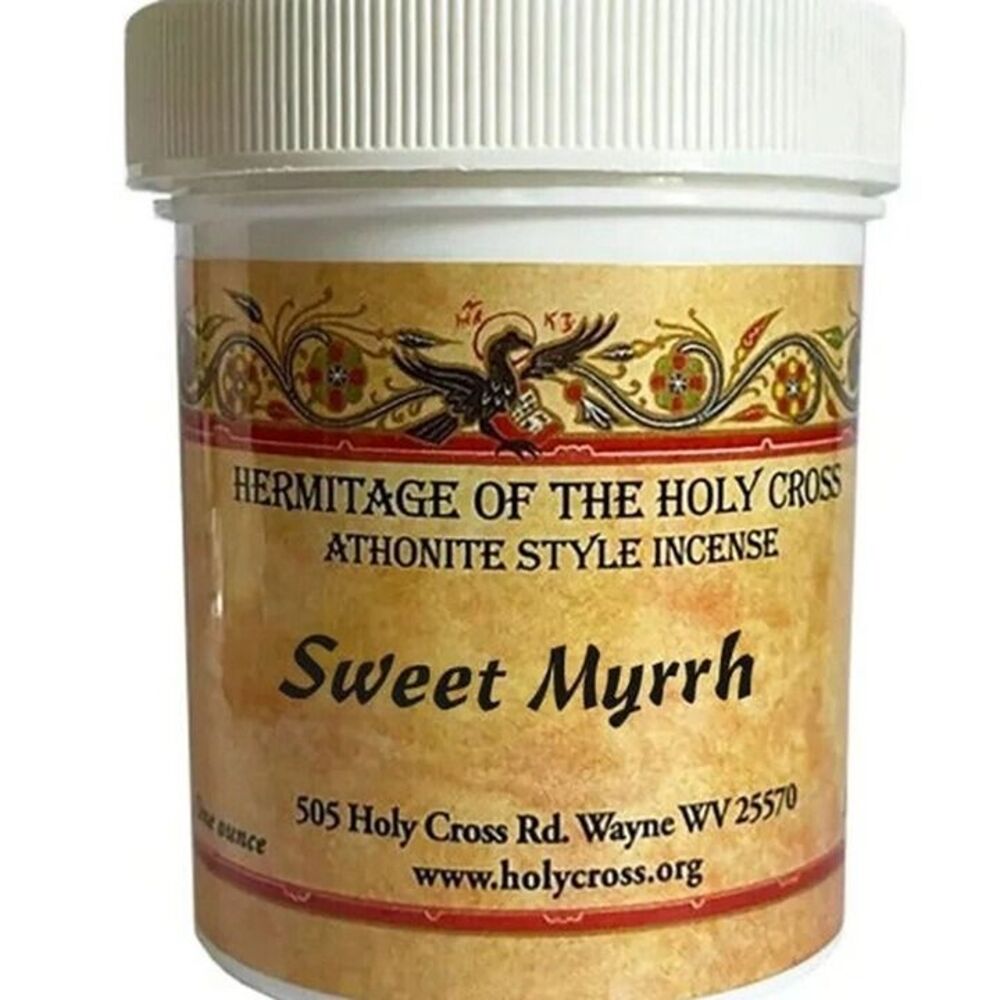 1 oz Sweet Myrrh Athonite Style Incense Resin frankincense cedar fir Orthodox
